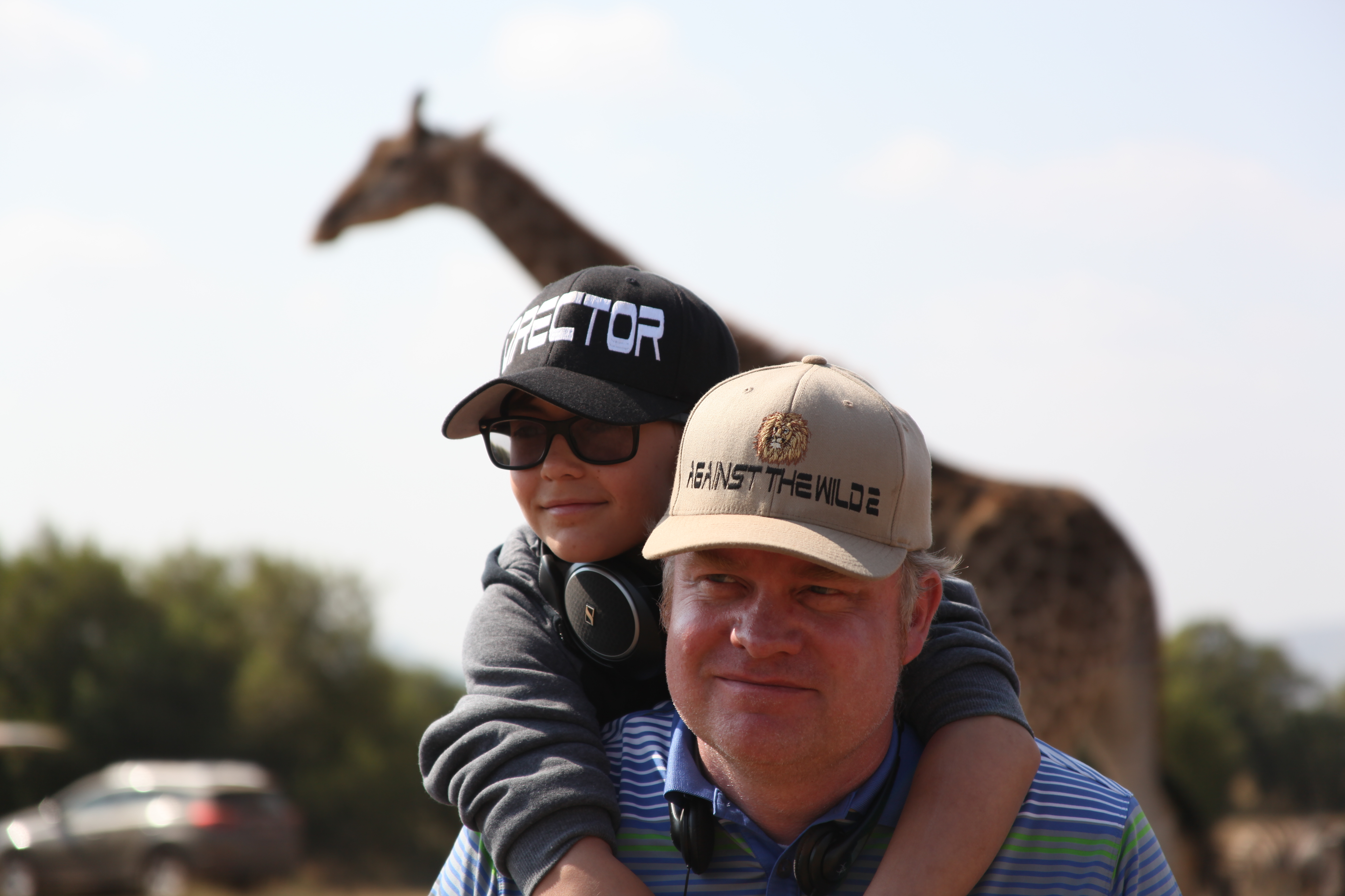 John Paul Ruttan and Richard Boddington, on the set of Against The Wild 2. South Africa, May 2015.