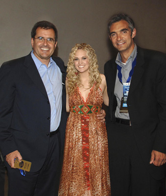Peter Liguori, Peter Chernin and Carrie Underwood at event of American Idol: The Search for a Superstar (2002)