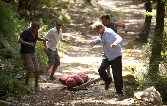 Still of Max Beesley, Philip Glenister, John Simm and Marc Warren in Mad Dogs (2011)