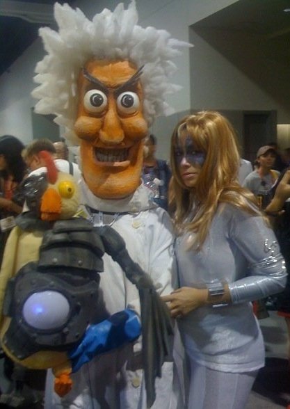 as Dazzler.. with The Mad Scientist and Robot Chicken!