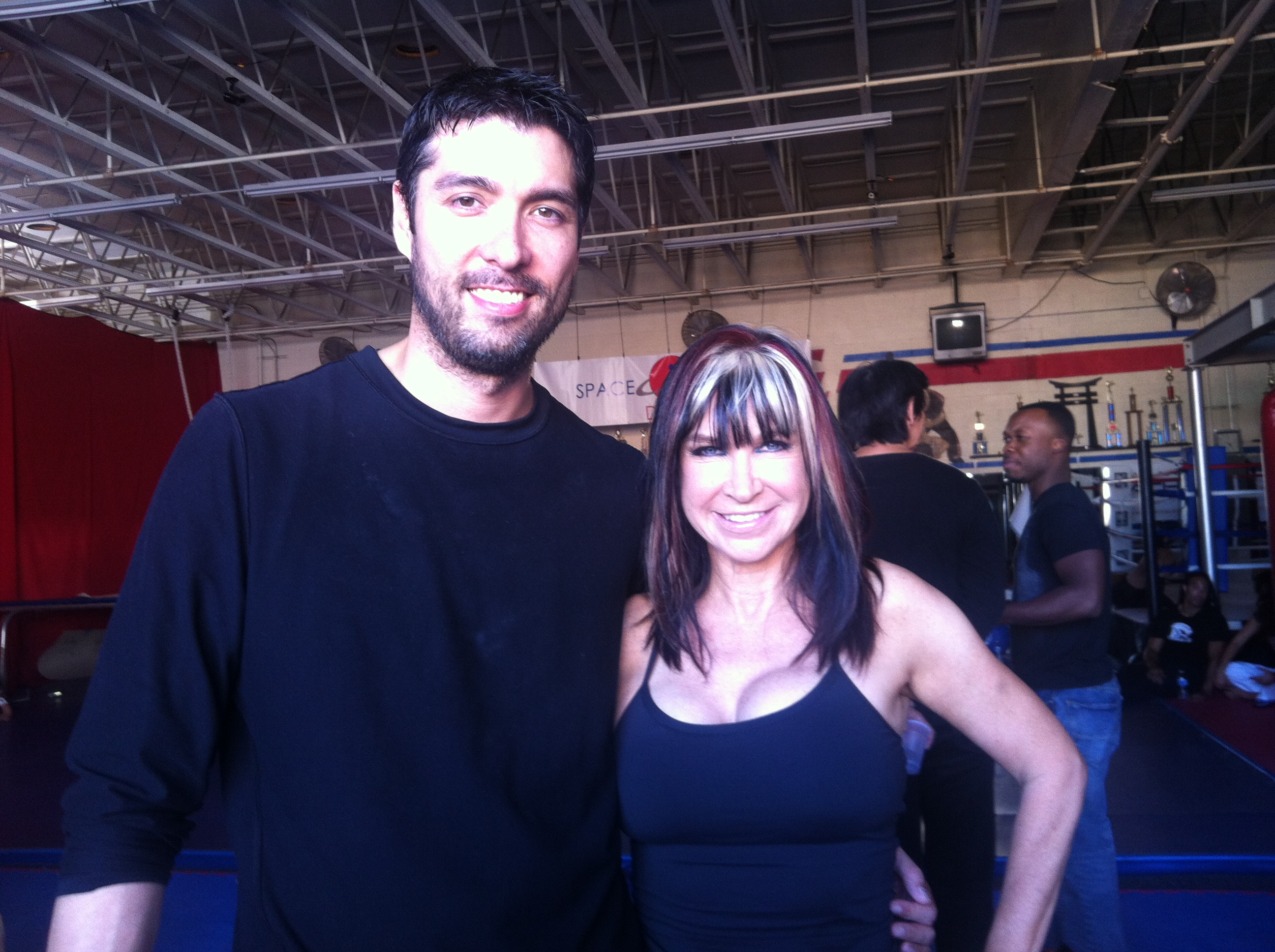 Jin Kelley with Master Cynthia Rothrock on The Martial Arts Kid