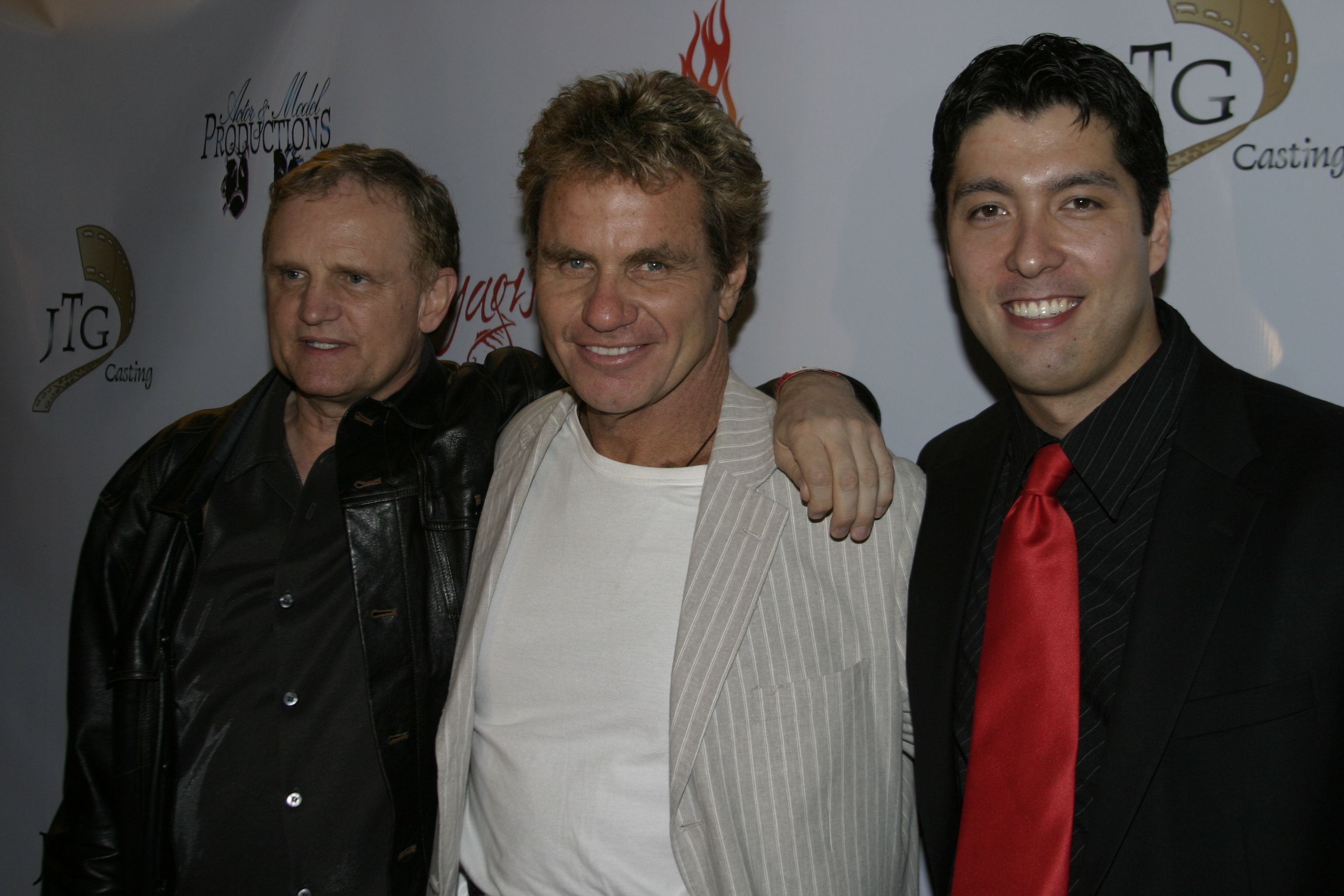 Red carpet event with Jin Kelley, Martin Kove, and Nick Jameson.