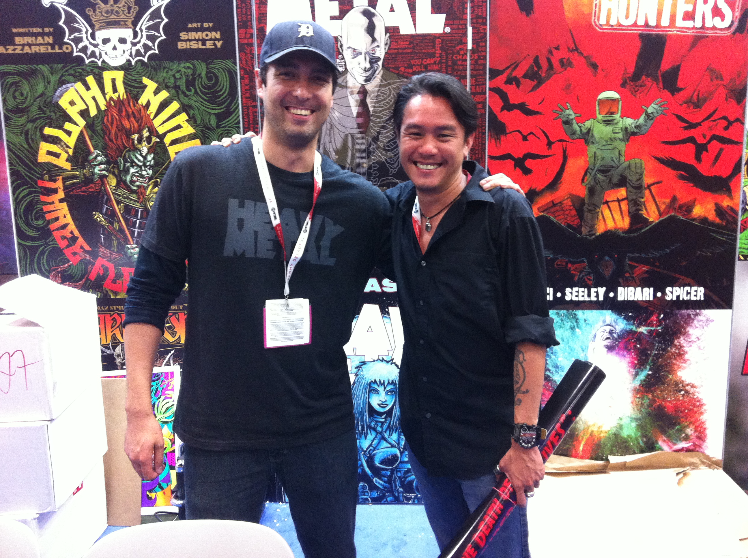 Jin Kelley and Director Pearry Teo with Heavy Metal at Comic Con 2015