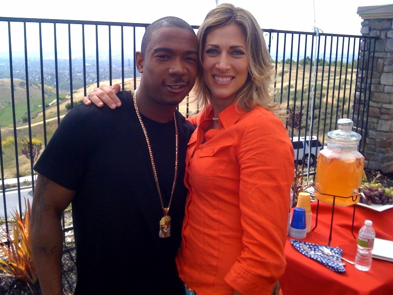 With Ja Rule on set of 