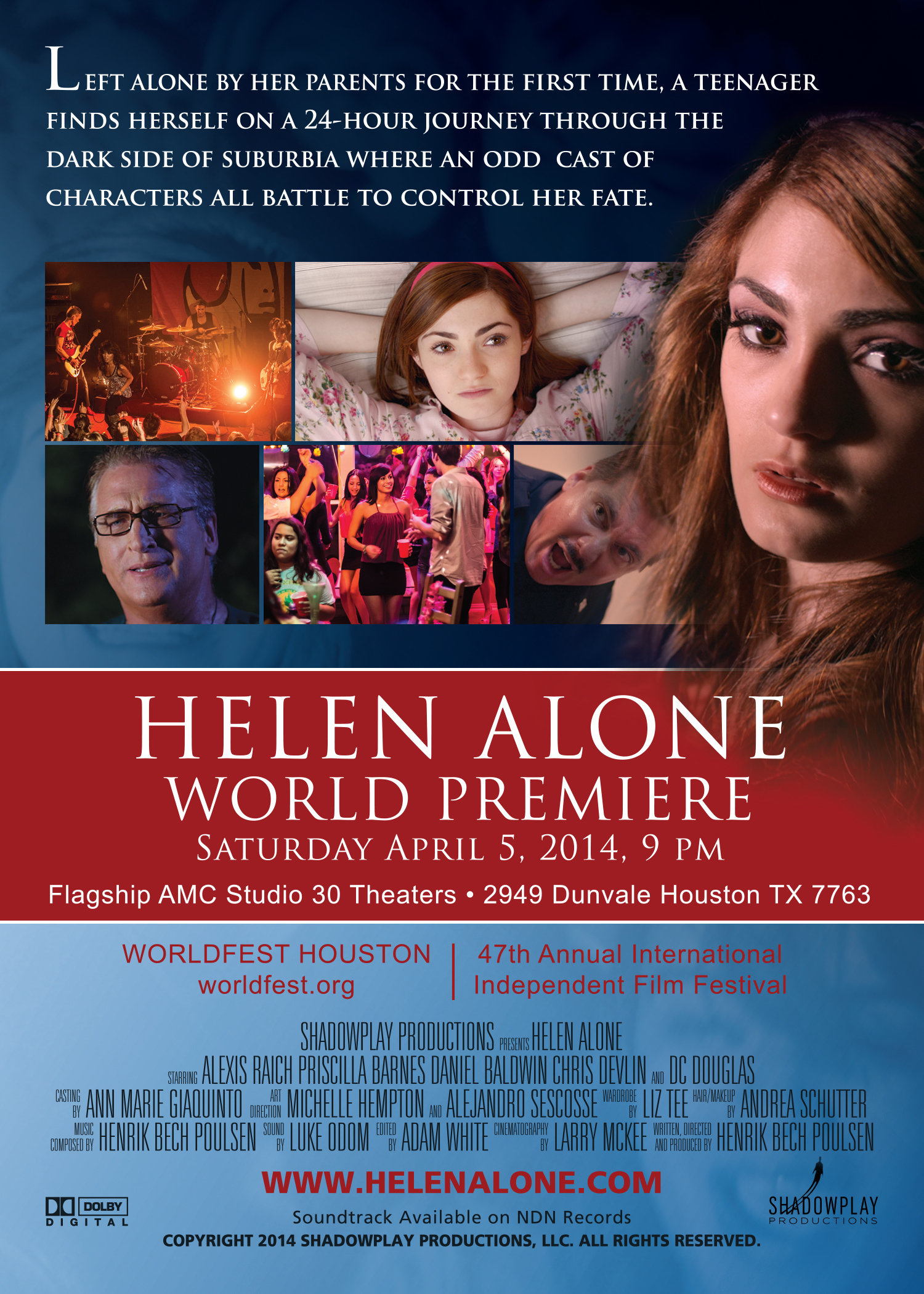 Helen Alone - Premiere Poster