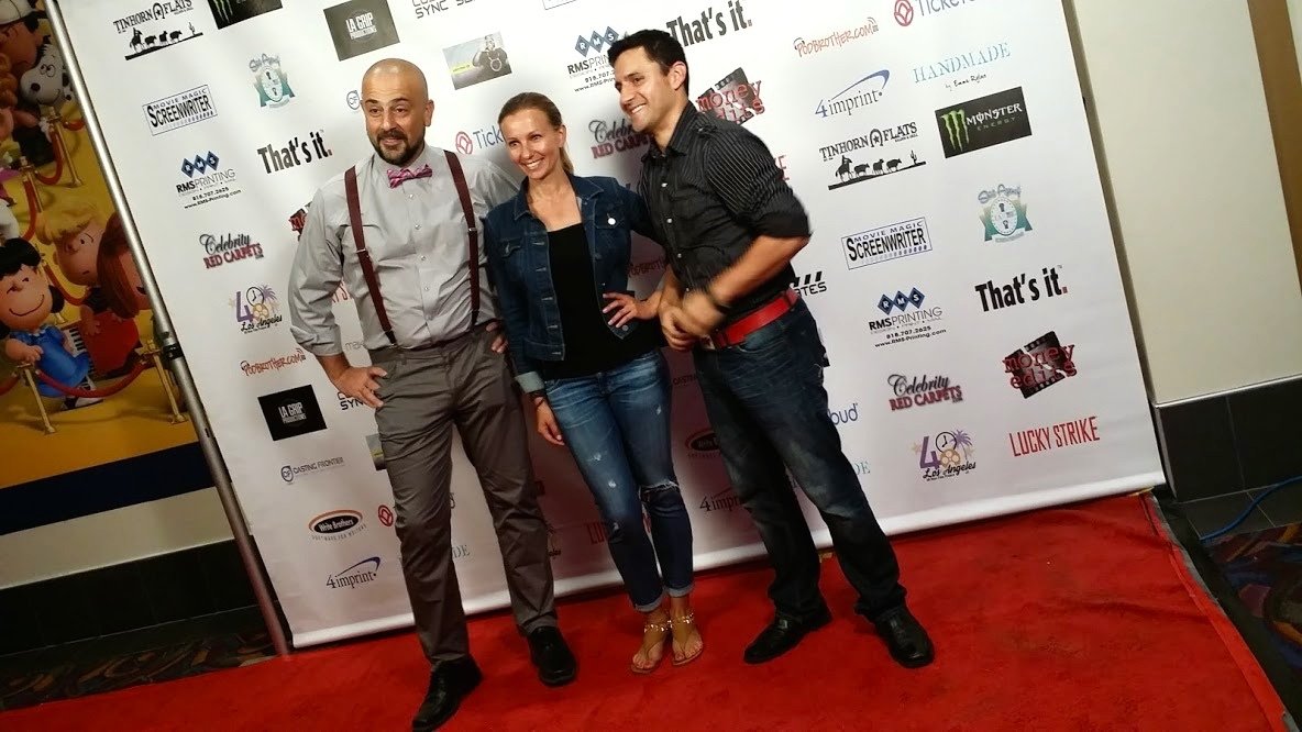 Actors Serdar Kalsin, Ieva Georges, and Alberto Ocampo at the premiere of 