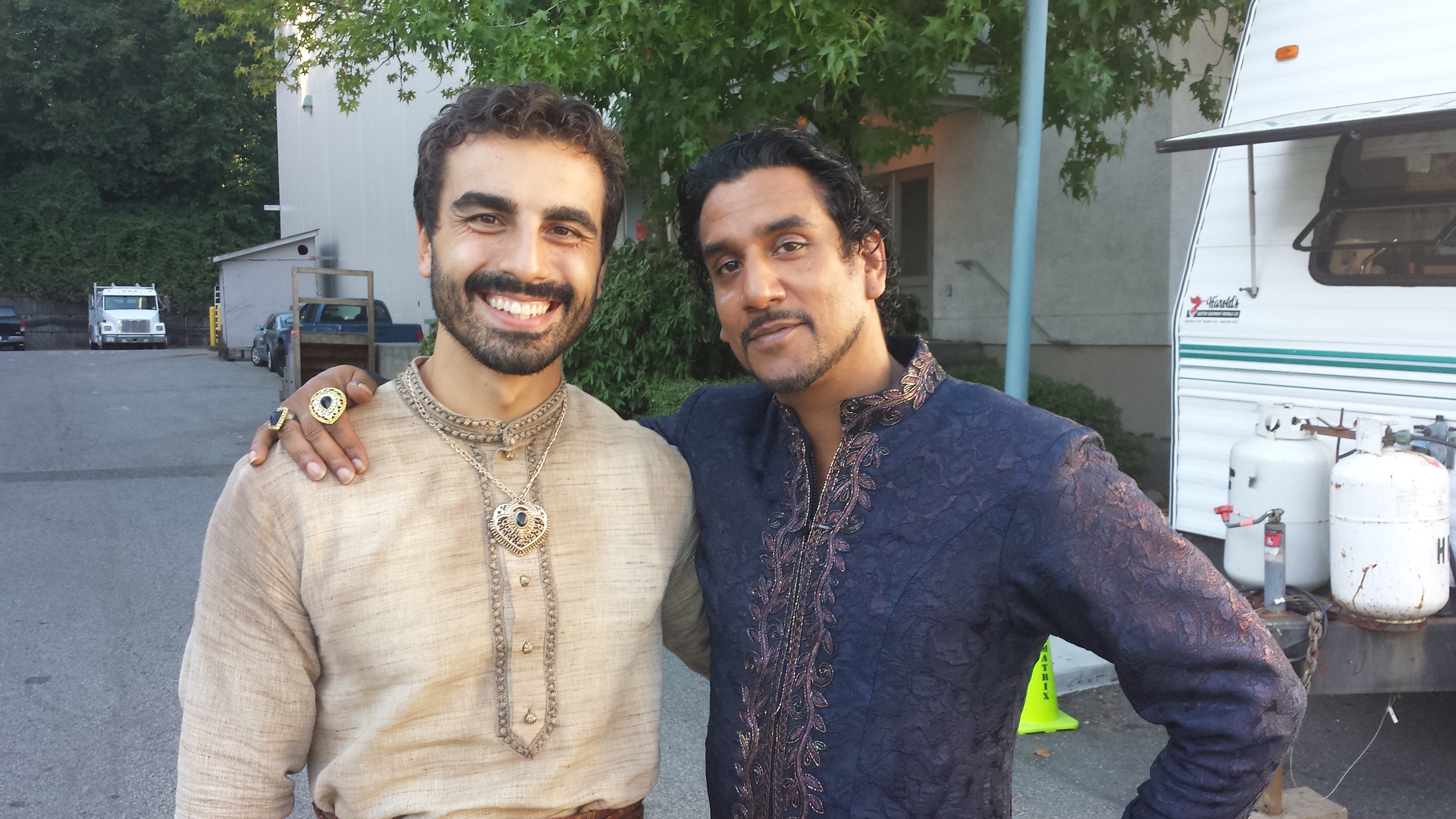 Once upon a time: In wonderland. With Michael Antonakos and Naveen Andrews.