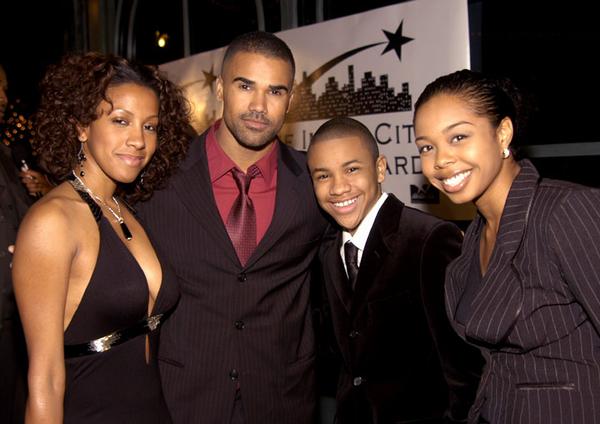 Temple Poteat, Shemar Moore, Tequan Richmond and publicist, Laura Wright attend the 14th Annual Inner City Youth Awards in Los Angeles, California.