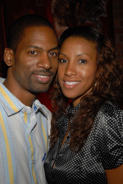 Tony Rock and Temple Poteat at BET Fall Launch Party