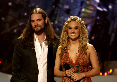 Carrie Underwood and Bo Bice at event of American Idol: The Search for a Superstar (2002)