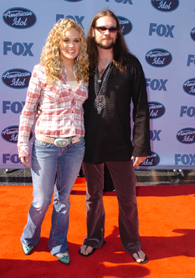 Carrie Underwood and Bo Bice at event of American Idol: The Search for a Superstar (2002)