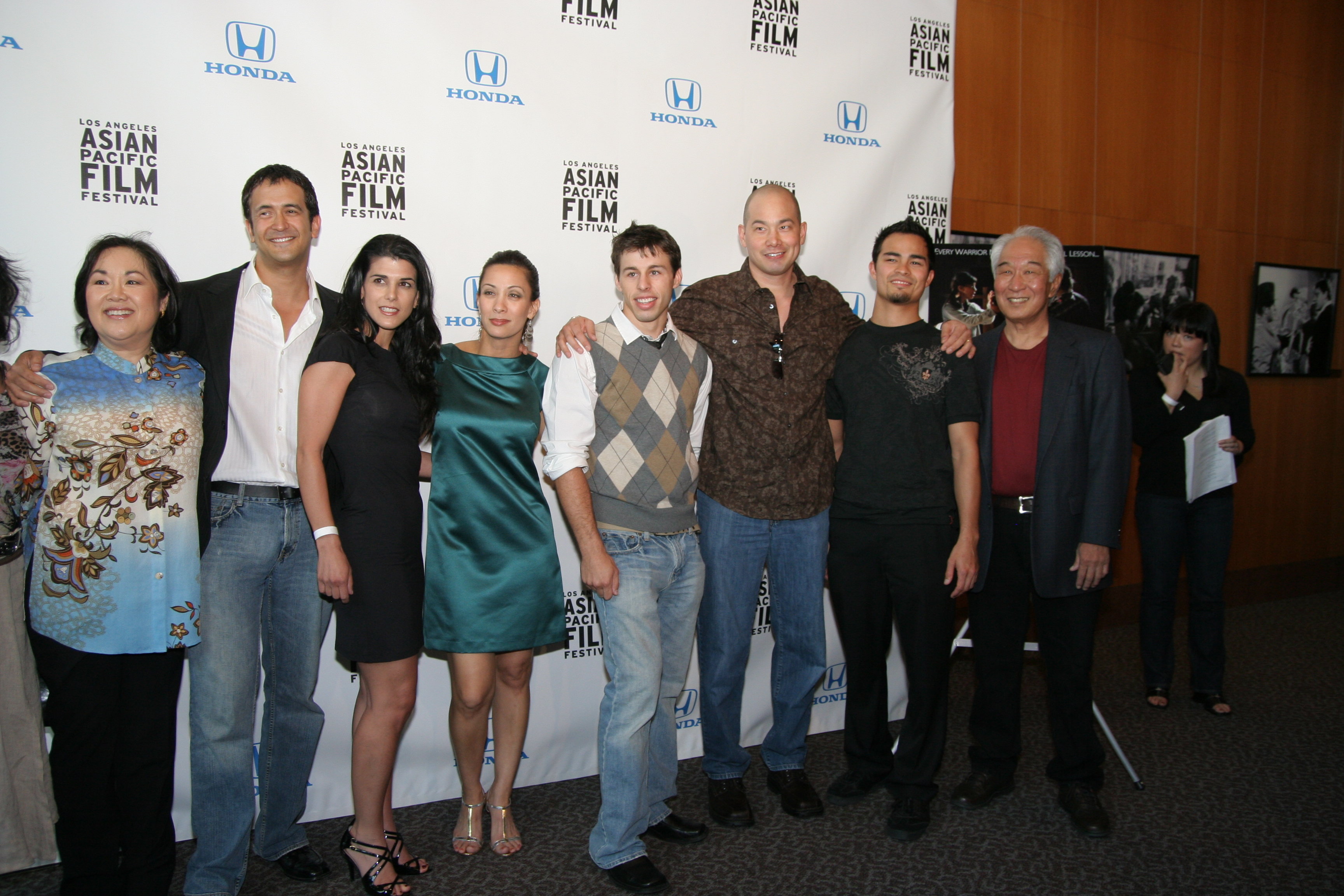 Cast Members of THE SENSEI at Red Carpet World Premiere at Directors Guild of America for 24th Los Angeles Asian Pacific Film Festival.