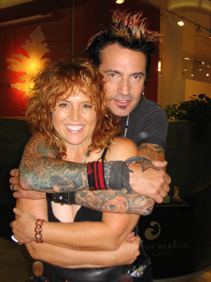 Tommy Lee and myself at his photo shoot for People's Liberation.