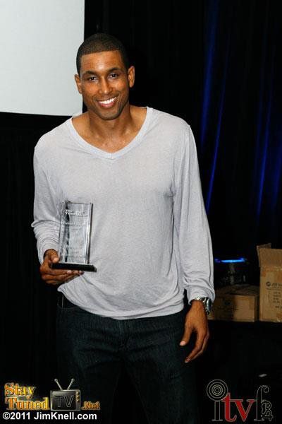 Eddie Goines wins 'Viewers Choice Best Actor' for his role in the hit webseries 'Celeste Bright.'