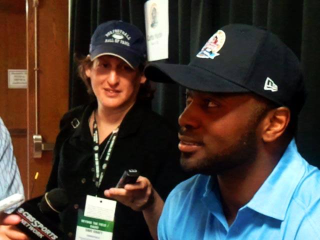 interviewing Curtis Martin @ the Pro Football Hall of Fame, Canton Ohio