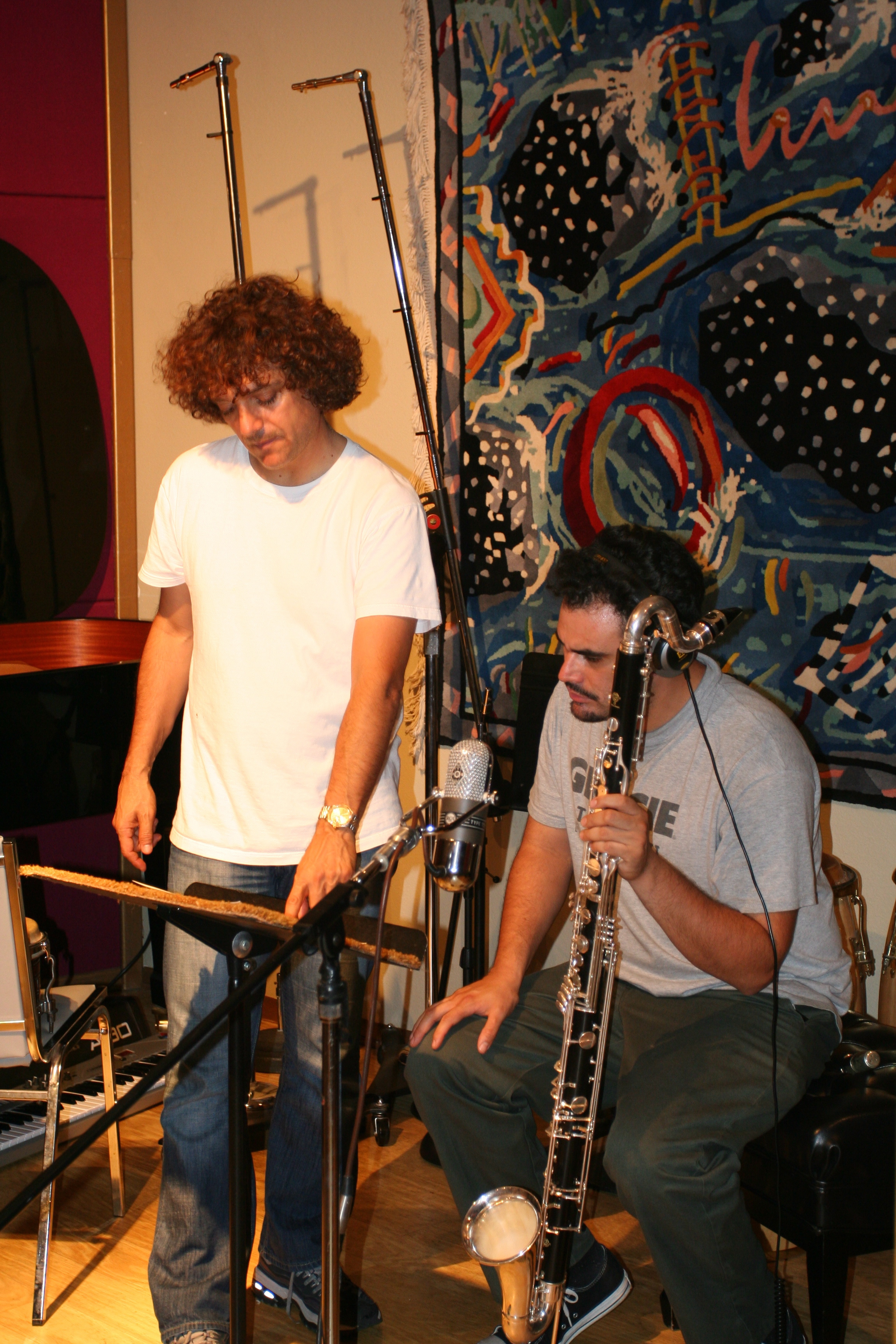 Remixer Anthony Marinelli with Uli Bella of Ozomatli for Whipped Cream & Other Delights ReWhipped album (2006)