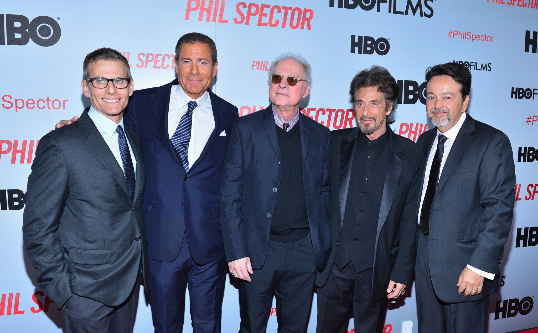 Al Pacino, Barry Levinson, Len Amato and Michael Lombardo at event of Phil Spector (2013)
