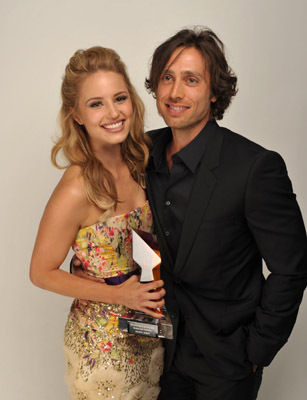 Brad Falchuk and Dianna Agron