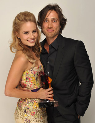 Brad Falchuk and Dianna Agron