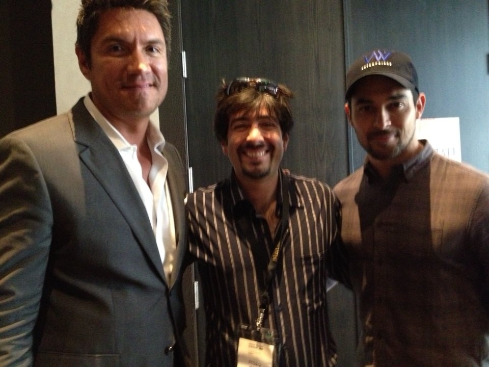 During a NALIP conference in the W Hotel in Hollywood Pedro Araneda (Center) and Wilmer Valderrama of That 70´s Show (Right)