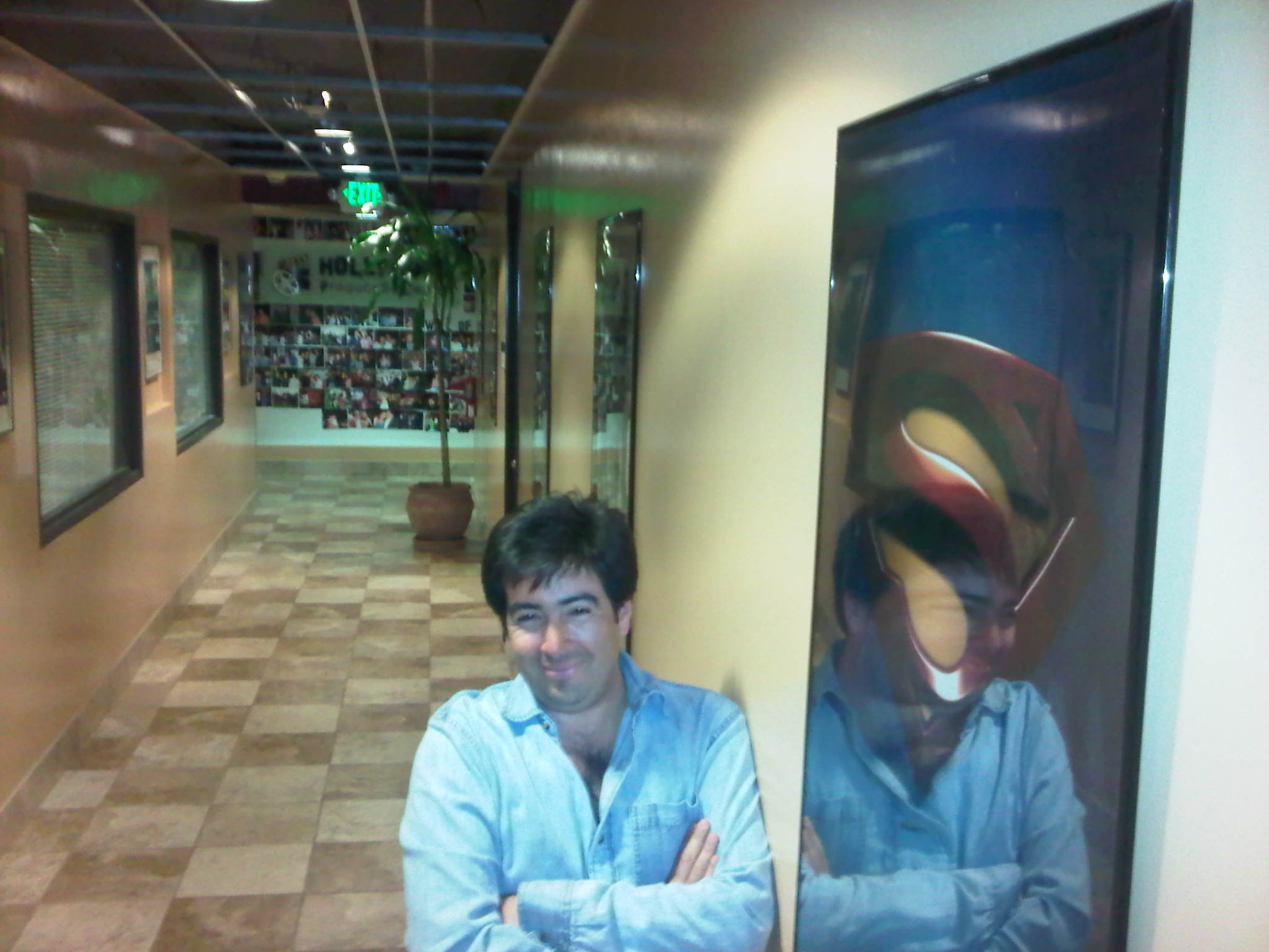 Pedro Araneda just outside his office in the Hollywood Production Center.