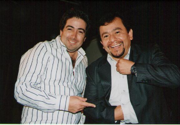 Pedro Araneda (Left) and actor Silverio Palacios (Right).