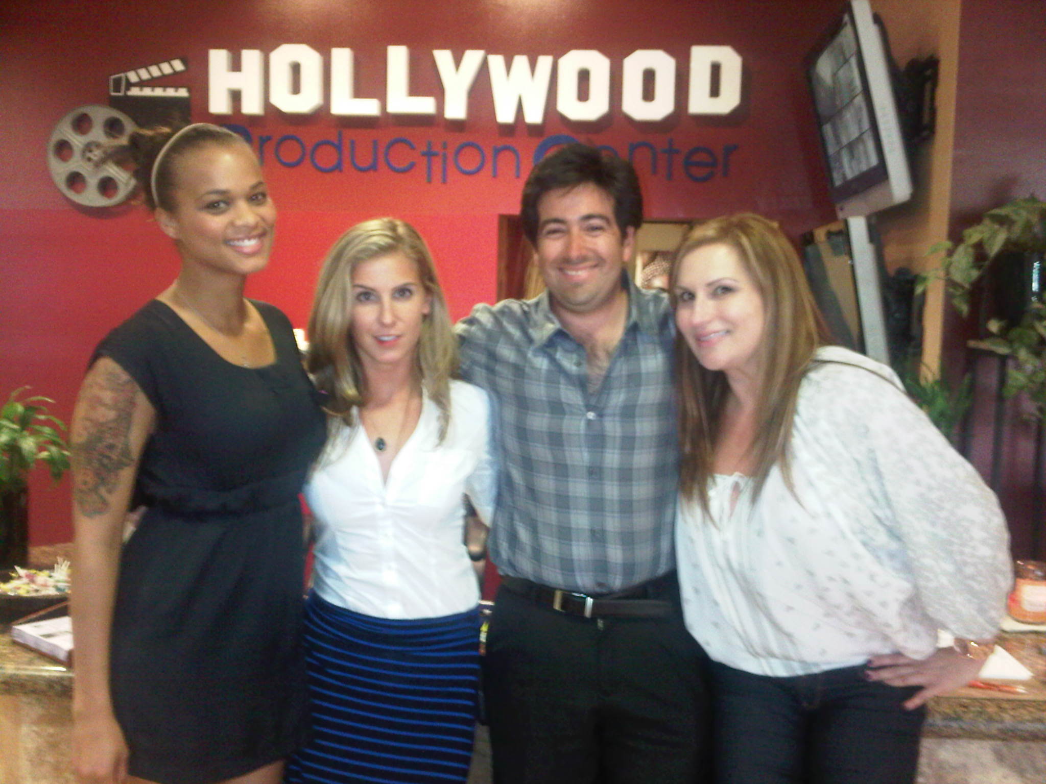Pedro Araneda with Lucy and the Hollywood Production Center staff.