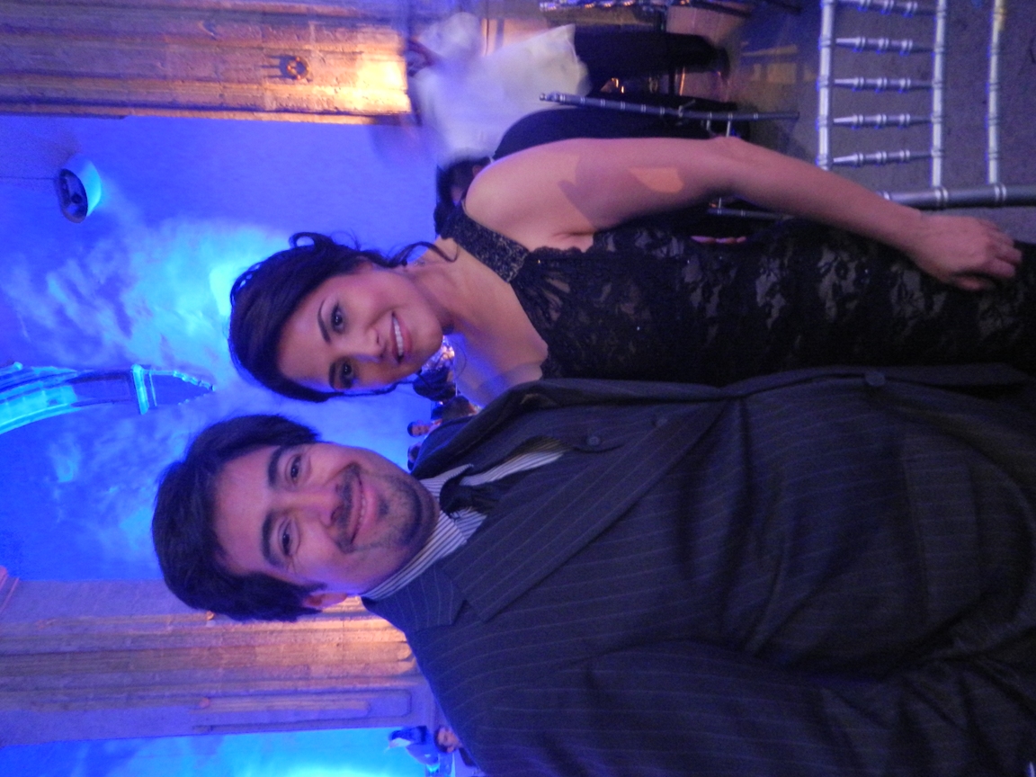 At CANACINE Awards Pedro Araneda (Left) with Vanessa Bauche actress of Amores Perros film of Gonzalez Iñárritu.