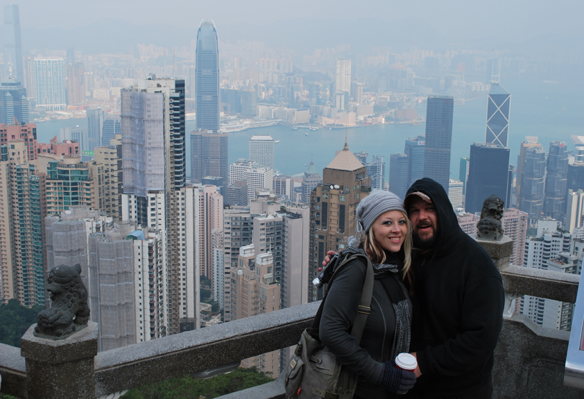 Producer Lin Zy and Director Matt Busch scouting locations in Hong Kong for Aladdin 3477.