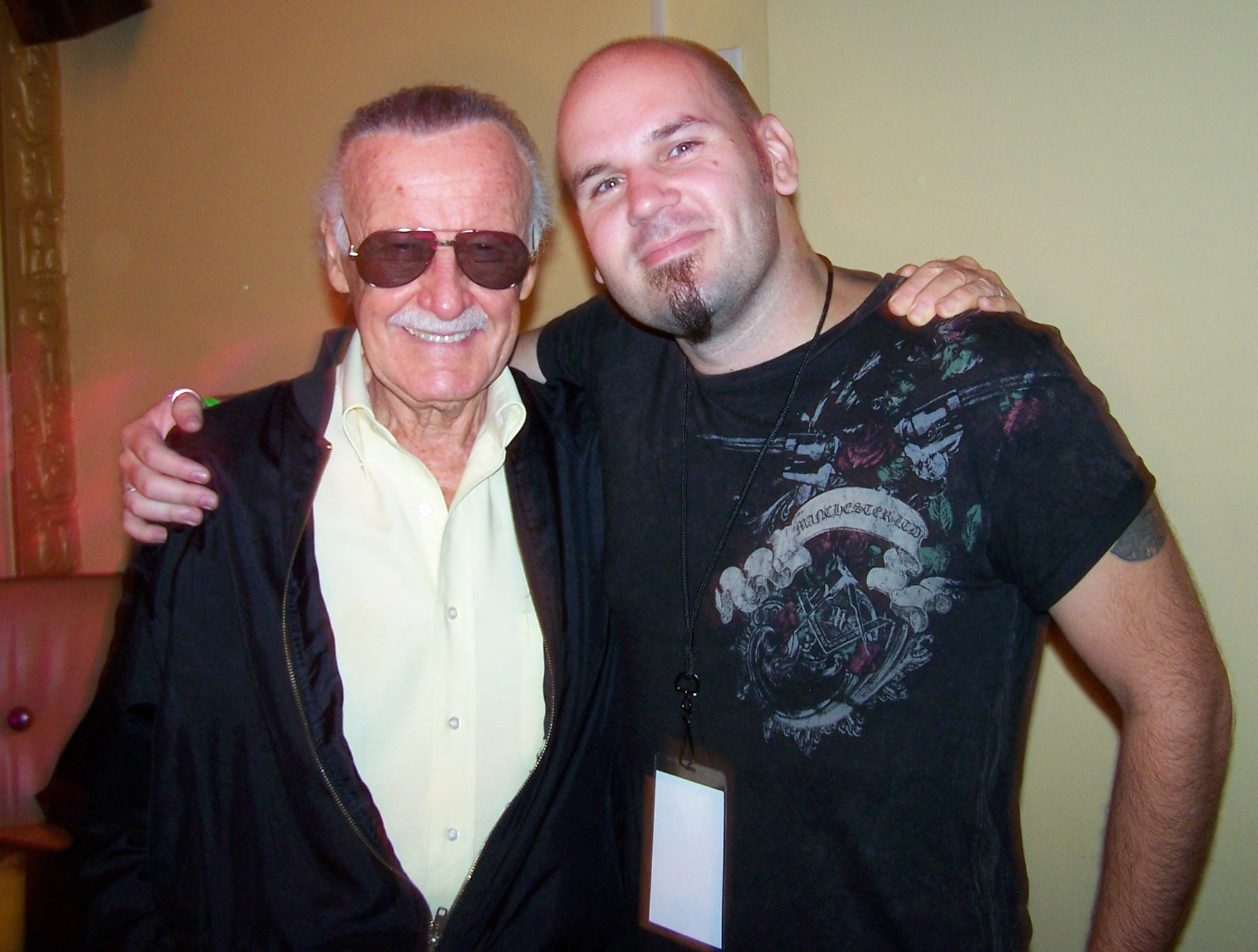 Stan Lee with Matt Busch at Marvel Comics party, 2006.