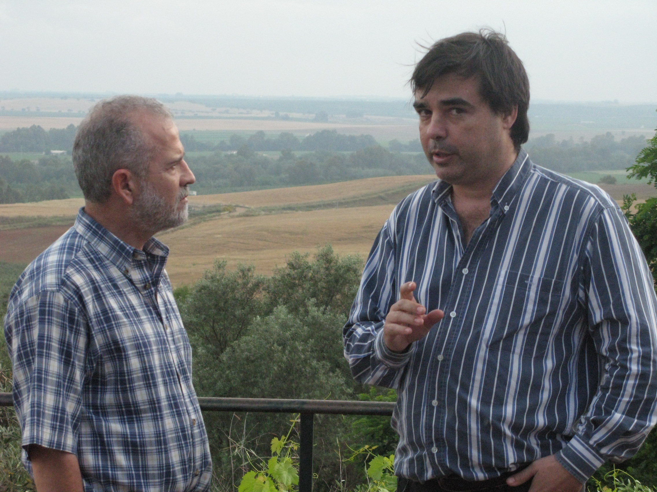 With Mansur Escudero, in Almodovar del Río (Córdoba, Spain) during the shooting of 