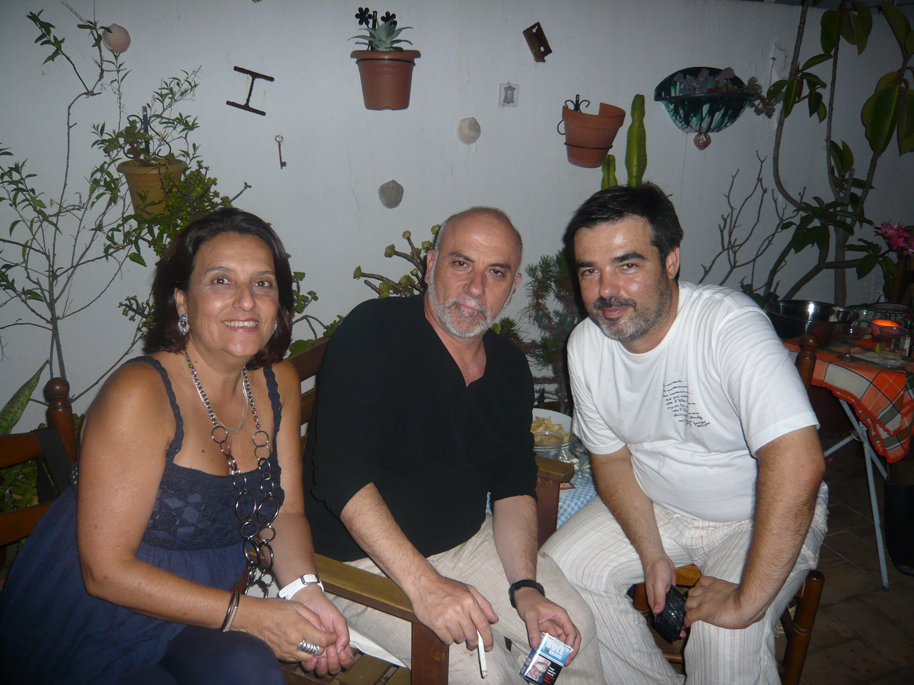 With composer Antonio Meliveo, also producer at Greenmoon, and his wife Pilar, summer 2011