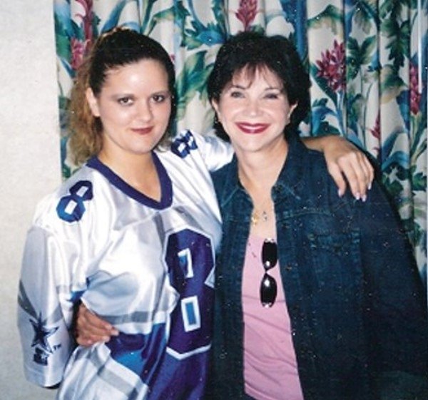 Me and Cindy Williams in Dallas Texas. I cured her hiccups with my special powers. :)
