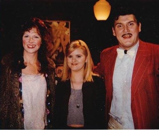 Me on the set if MadTV with Mo Collins & Christian Duguay.