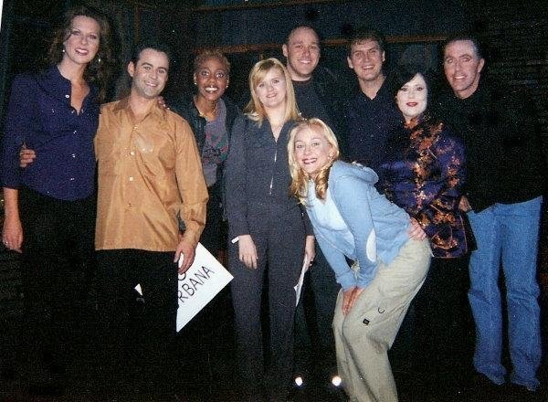 This is me on the set of MadTv after we did a skit together back in the 90's. I'm the blonde in the middle right behind Nicole Sullivan.