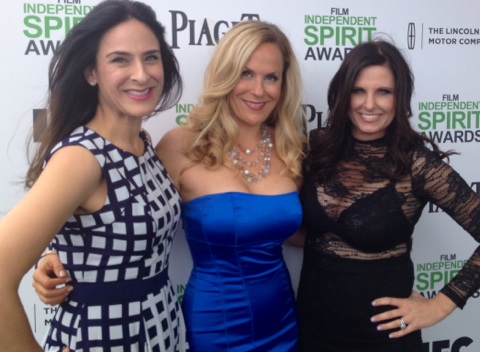 Independent Spirit Awards, 2014 with Denine Nio and Kristen Razeggi of Hula Post