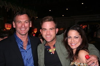 Rick Bieber, Waylon Payne and Stacy Earl at the premiere for Crazy.