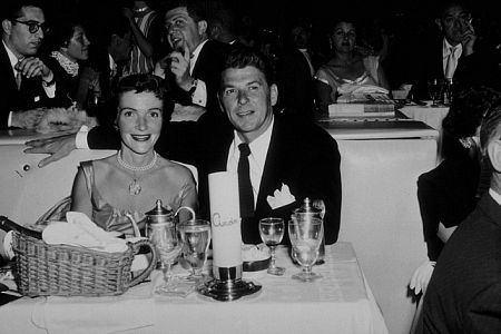 Ronald and Nancy Reagan at Ciro's Nightclub C. 1956