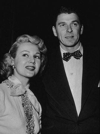 Ronald Reagan and Virginia Mayo C. 1952