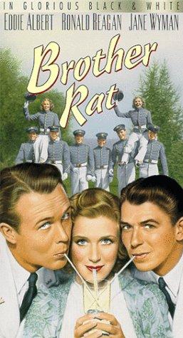 Ronald Reagan, Priscilla Lane and Wayne Morris in Brother Rat (1938)