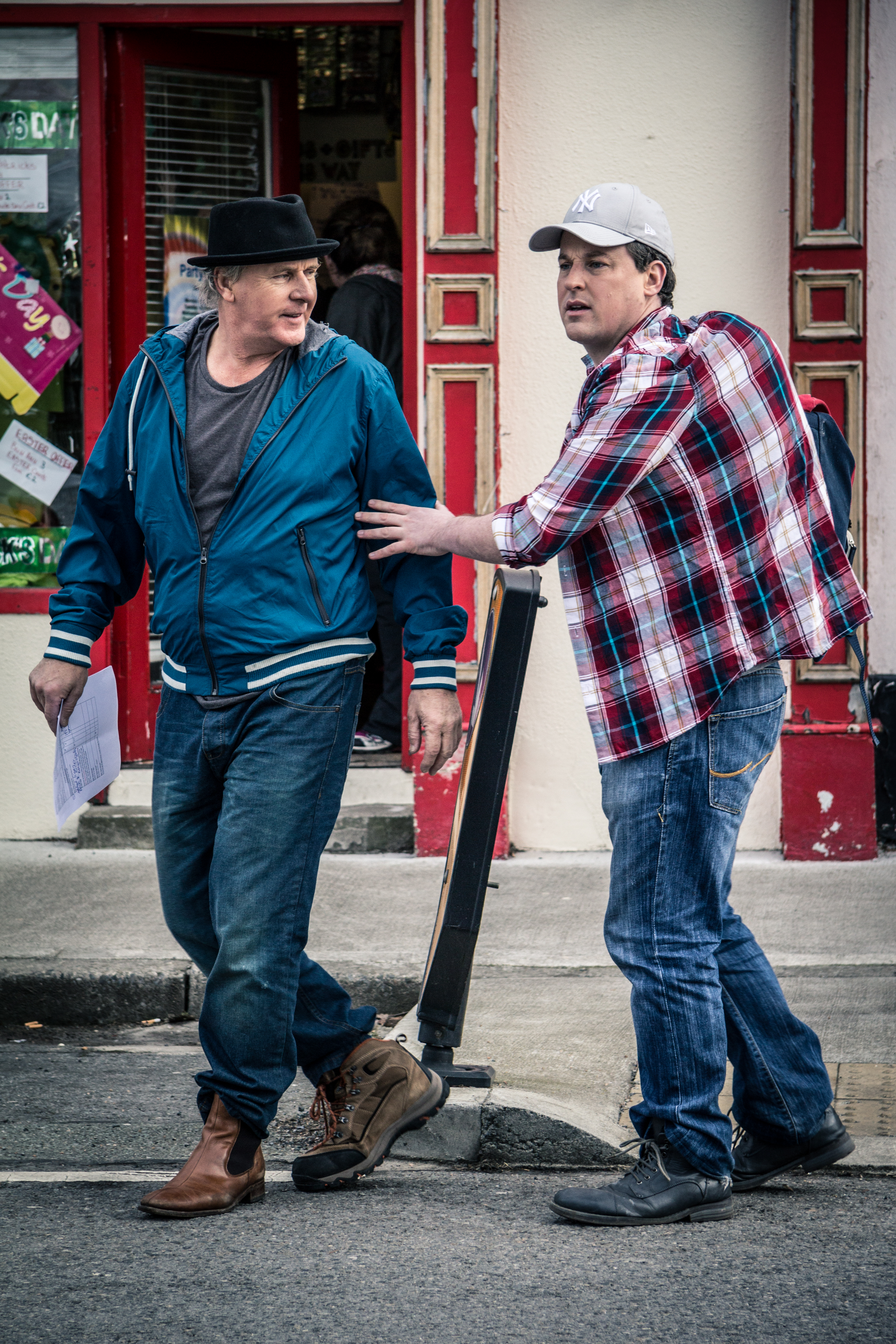 Limp (Brian Walsh) and Bailey (Declan Reynolds) in a scene from THE GAELIC CURSE (March 2015)