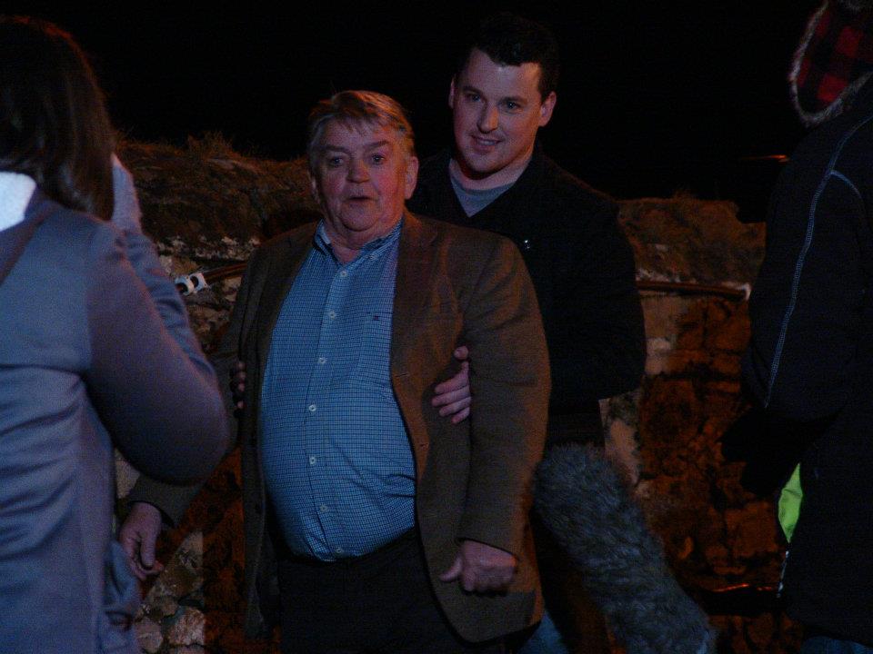 Pat Deery and Declan Reynolds on set filming Ep 2 of TROUBLE TIMES THREE (RTE Storyland 4)