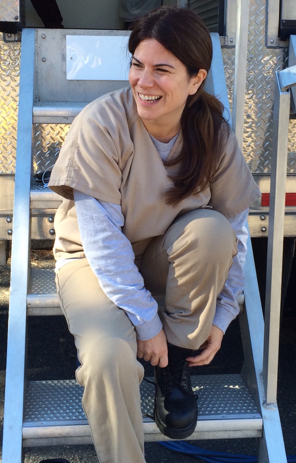 Samantha Ryan Maisano as inmate Gabby Camarena in Orange is the New Black Season 3