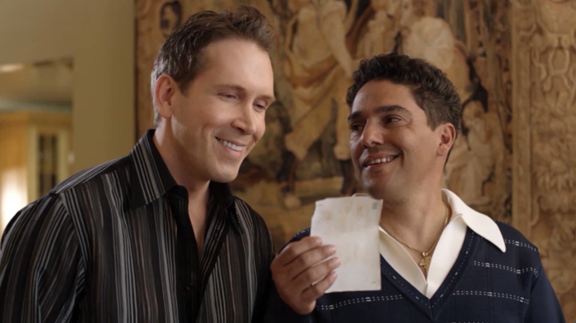Dwight Tuner as Theophelies and Nick Turturro as Giani in Lance Kawas's The Deported (2009)
