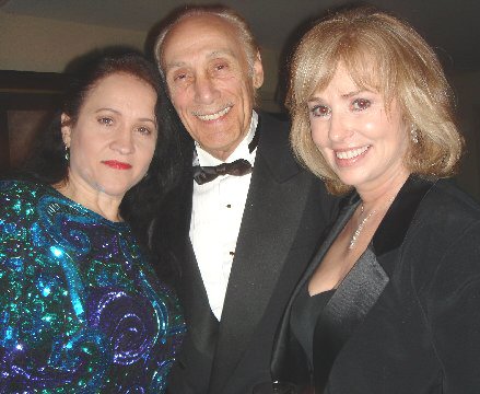 with Mickey Rizzo and stunt team owner Georgia Durante at Safe Passage fundraiser, at the Jim Myron estate, Hollywood Hills 2005