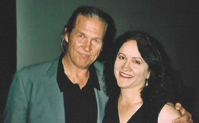 with Oscar winner Jeff Bridges at screening of A Door in the Floor, starring Bridges and Kim Basinger, at the ArcLight Theater in Hollywood 2004