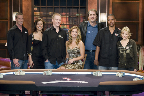 Still of Jennifer Tilly, Shana Hiatt, Jennifer Harman, Phil Ivey and Erick Lindgren in Poker After Dark (2007)