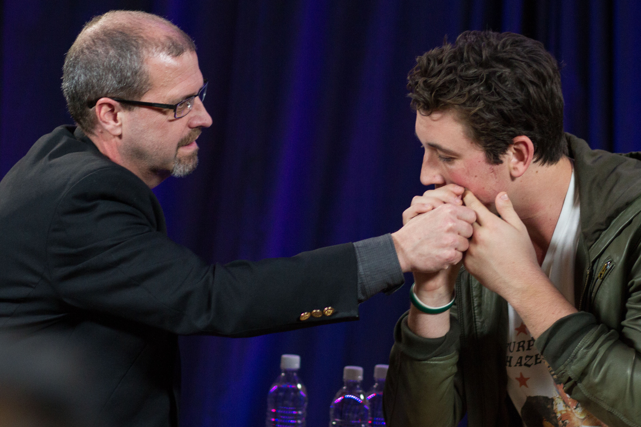 Miles Teller at event of Divergente (2014)