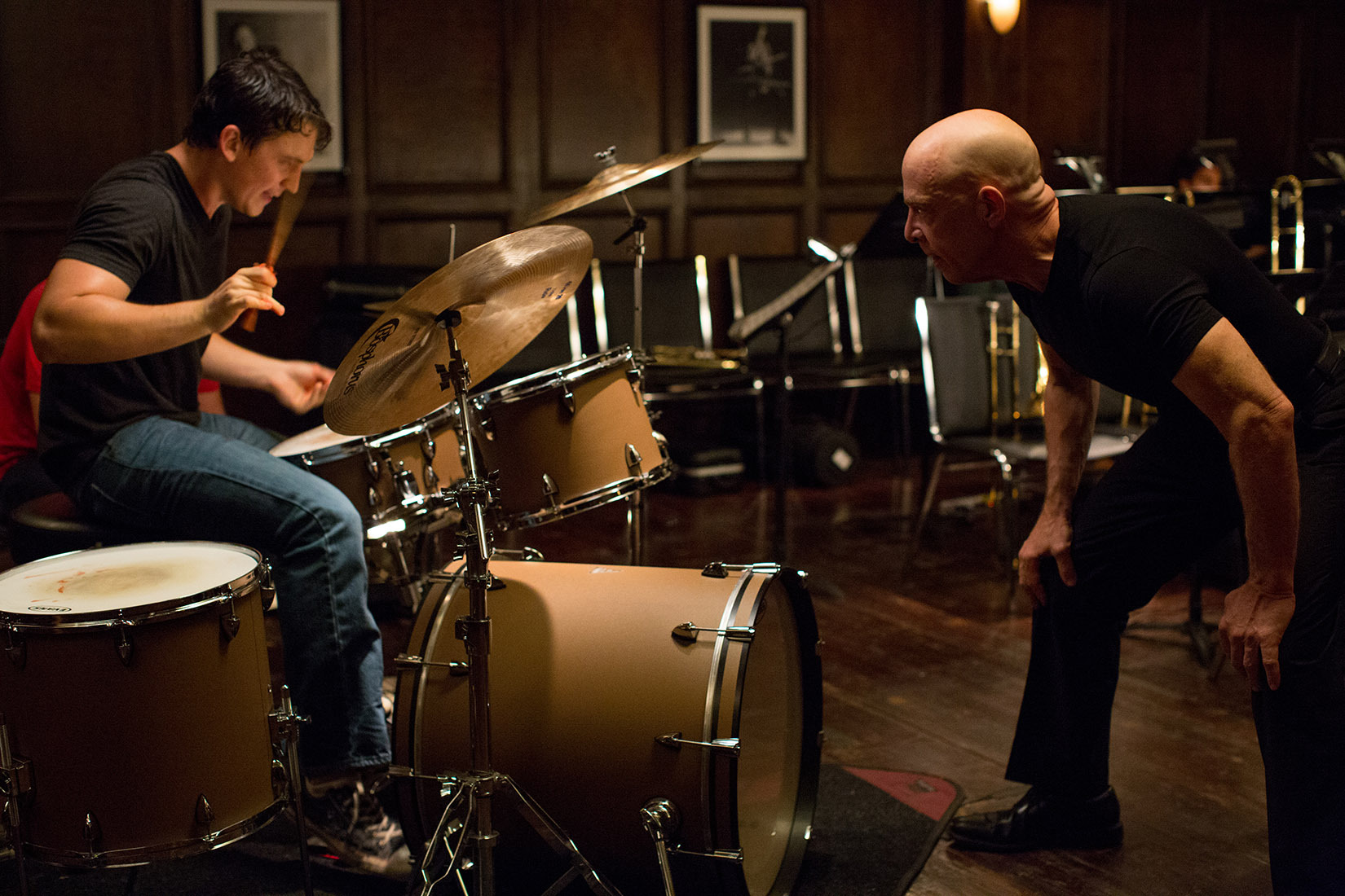 Still of J.K. Simmons and Miles Teller in Atkirtis (2014)