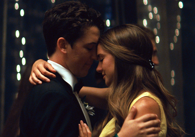 Still of Shailene Woodley and Miles Teller in The Spectacular Now (2013)